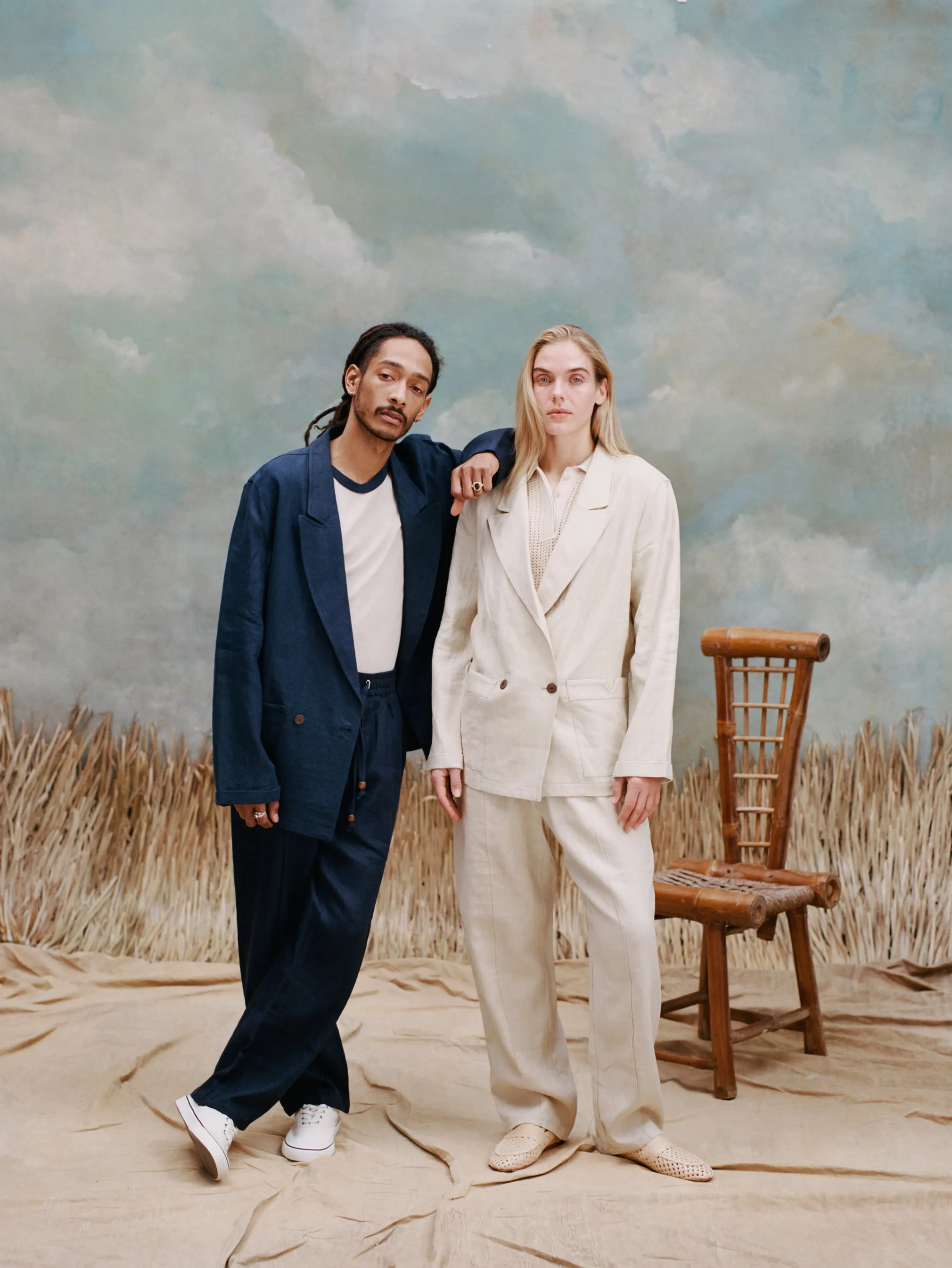 Easy-Going Jacket (Navy Linen)
