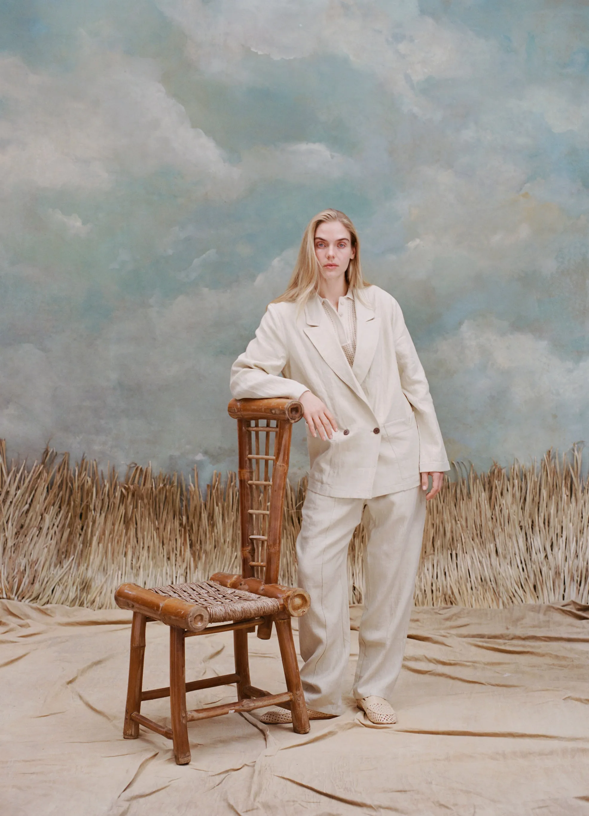 Easy-Going Jacket (Sand Linen)