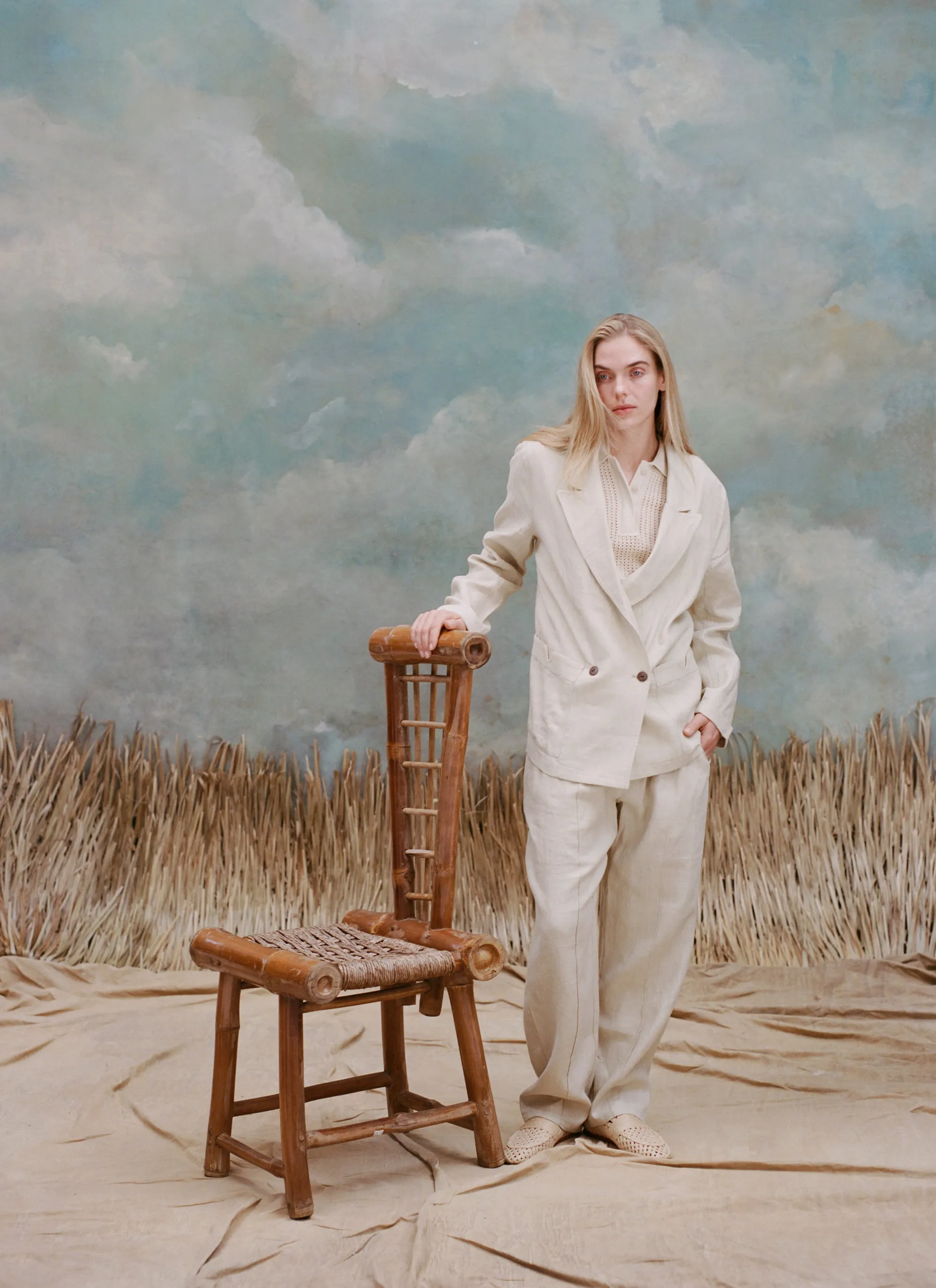 Easy-Going Jacket (Sand Linen)