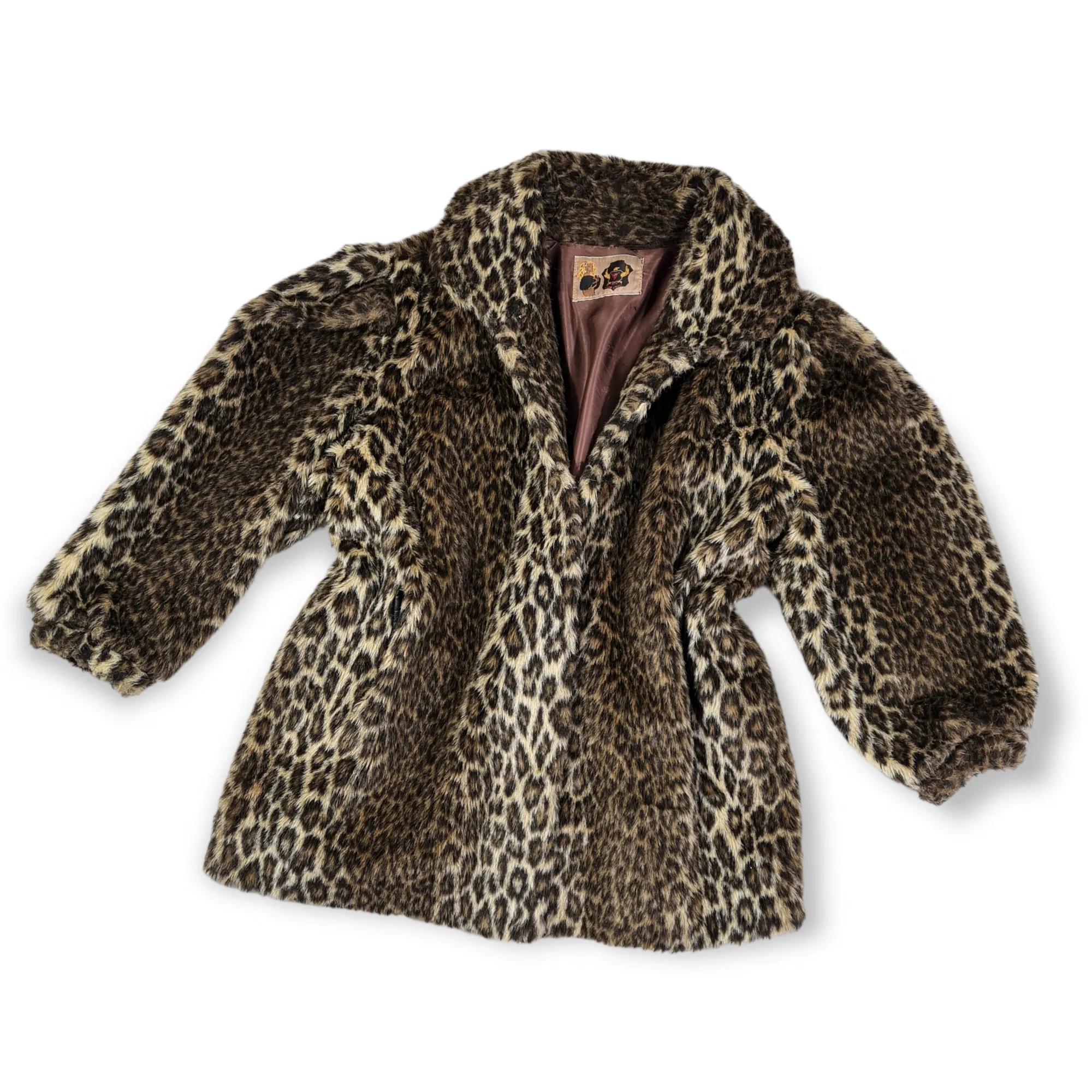 FAKE FUR COAT : SIZE L