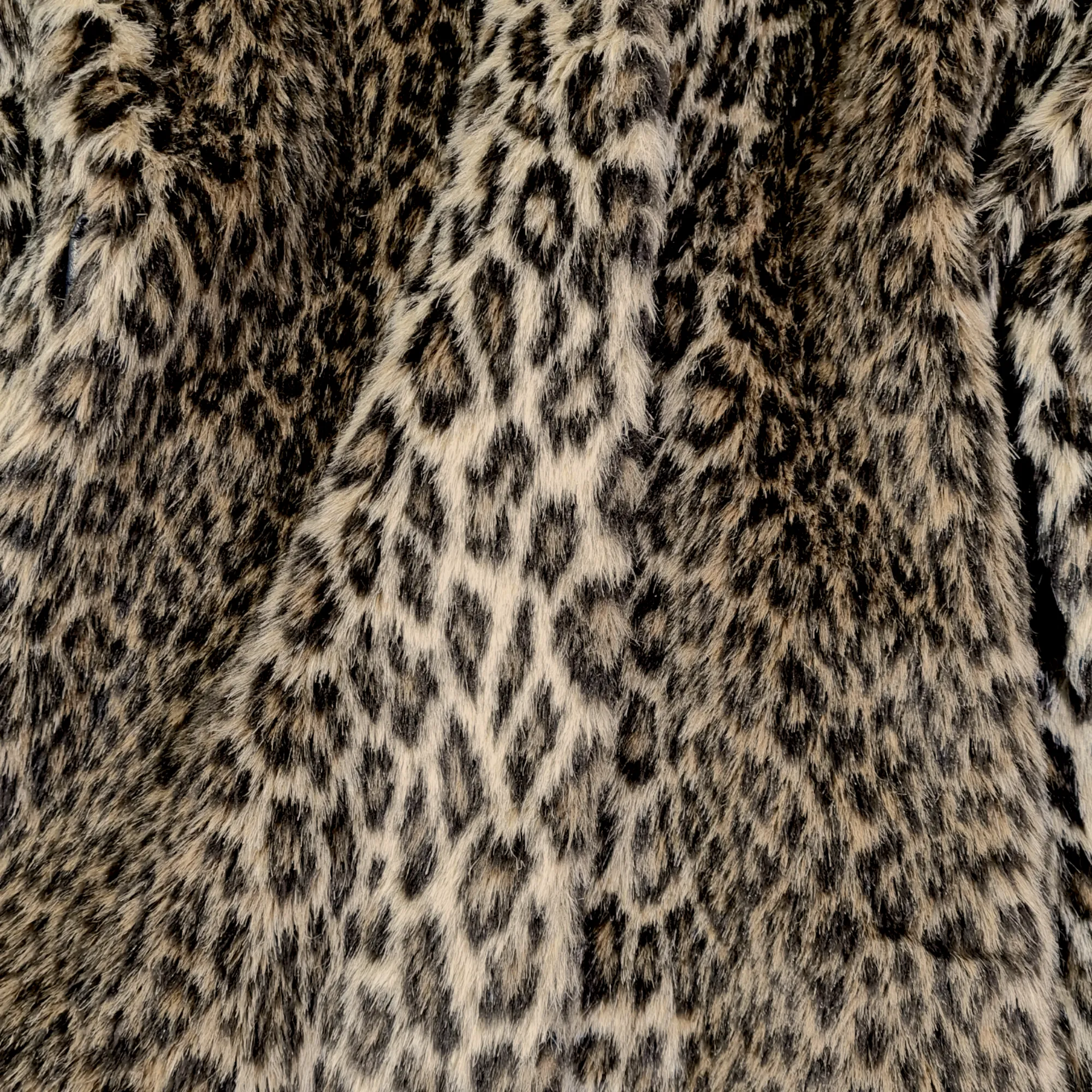 FAKE FUR COAT : SIZE L