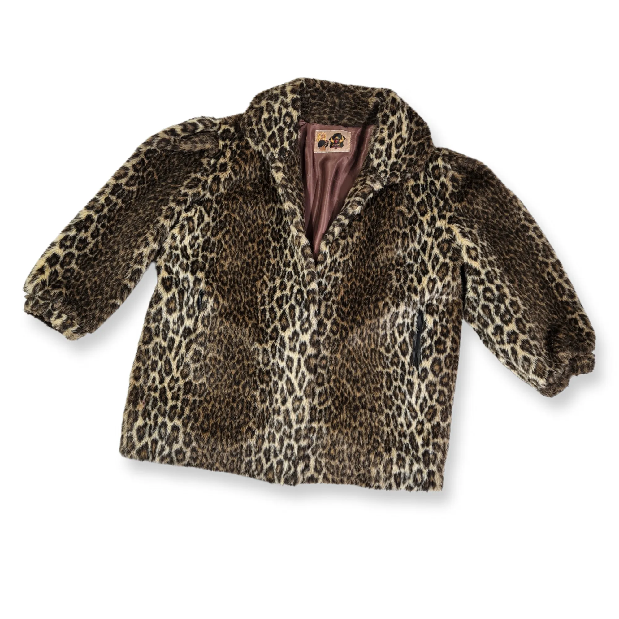FAKE FUR COAT : SIZE L