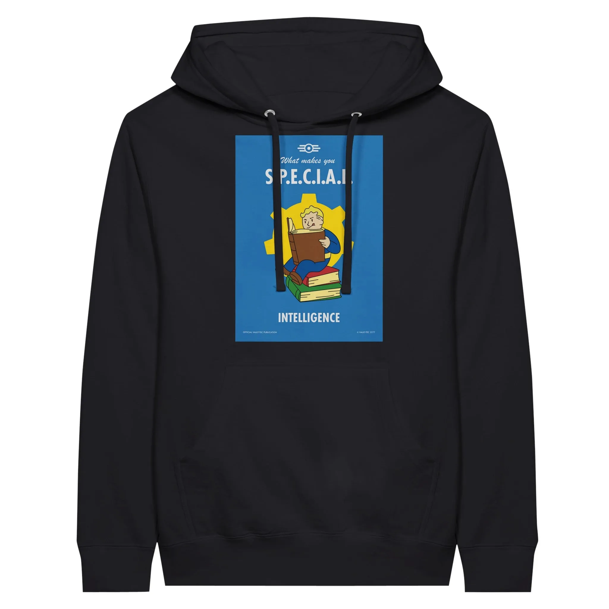 Fallout Hoodie - What Makes You S.P.E.C.I.A.L. Intelligence Artwork - Premium Unisex Pullover Hoodie