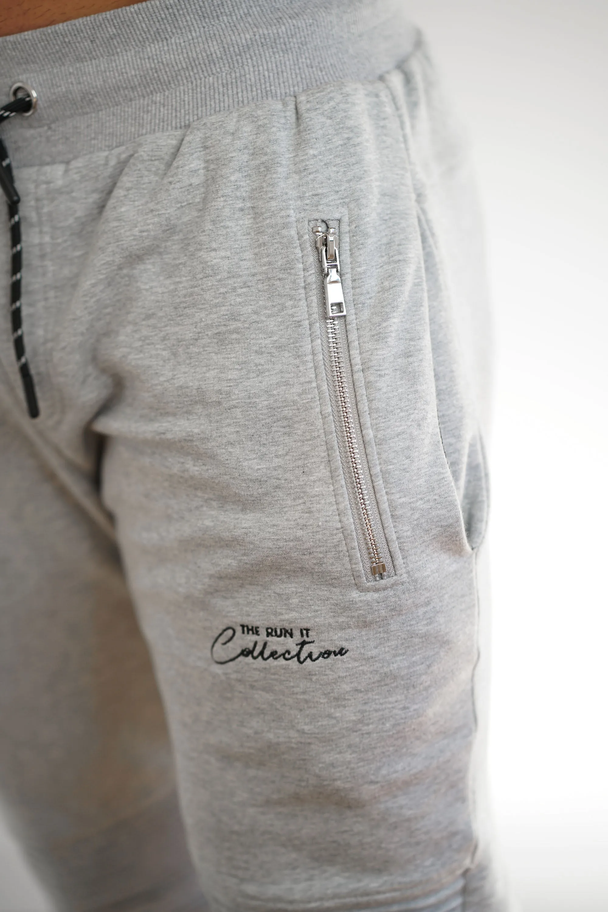 Fleece Track Pants - Grey