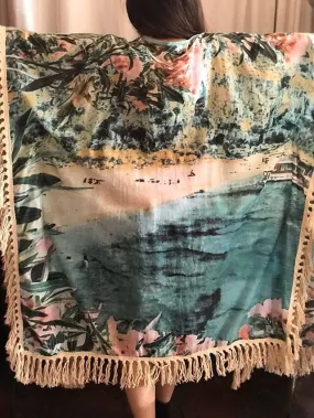 Floral and Fringe Kimono- LAST ONE!