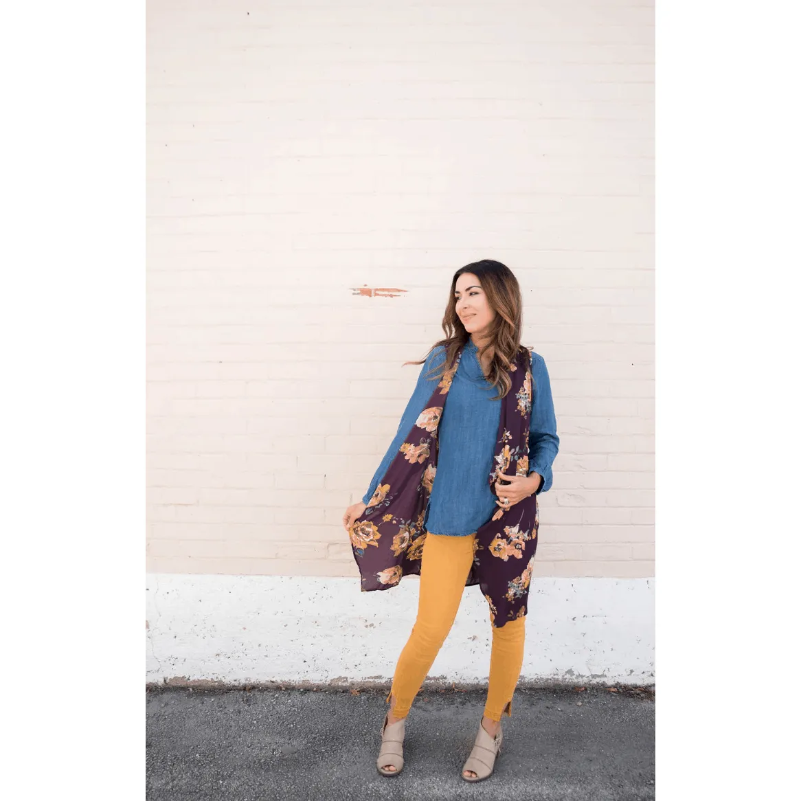 Floral Kimono Vest