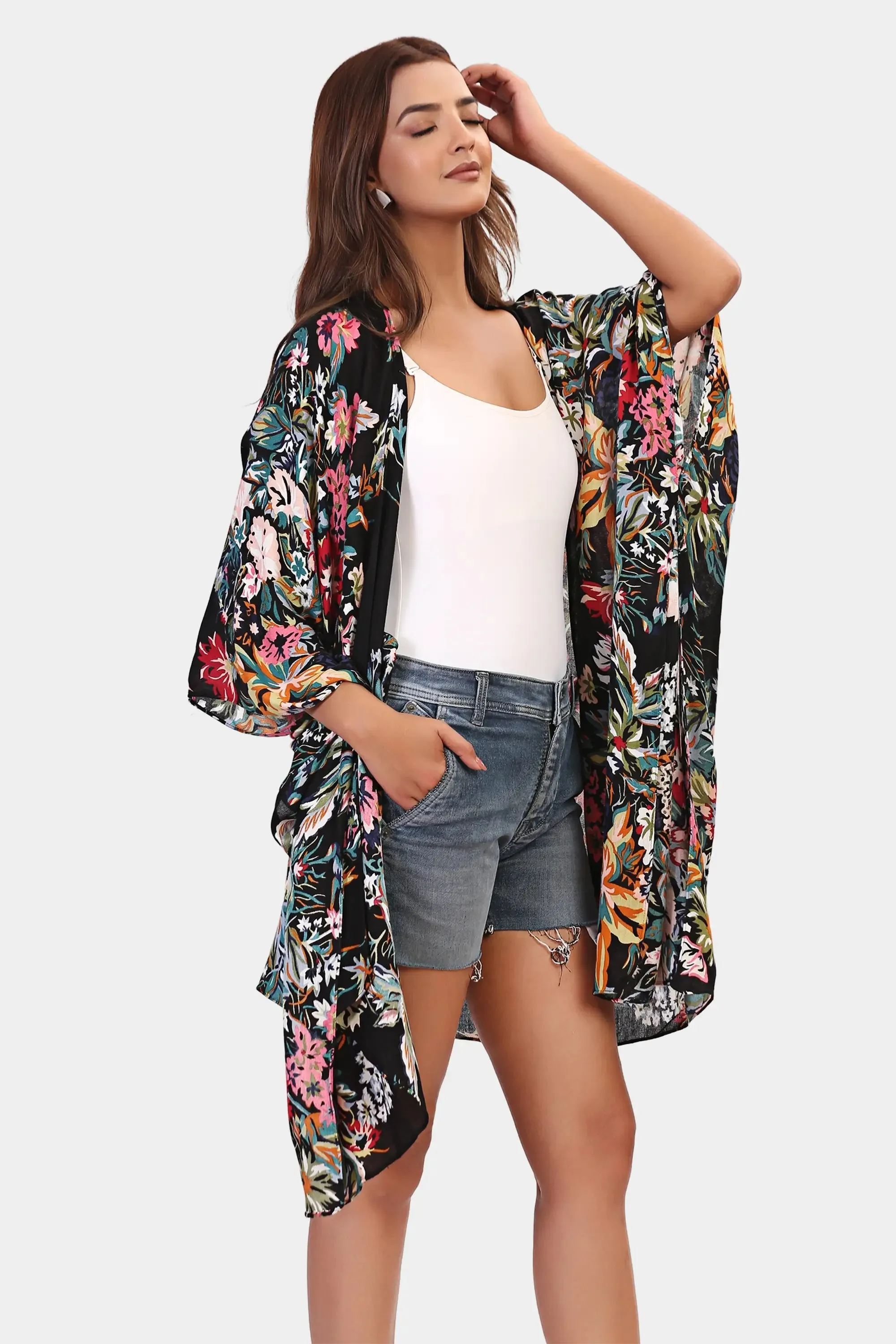 Flowy Floral Kimono