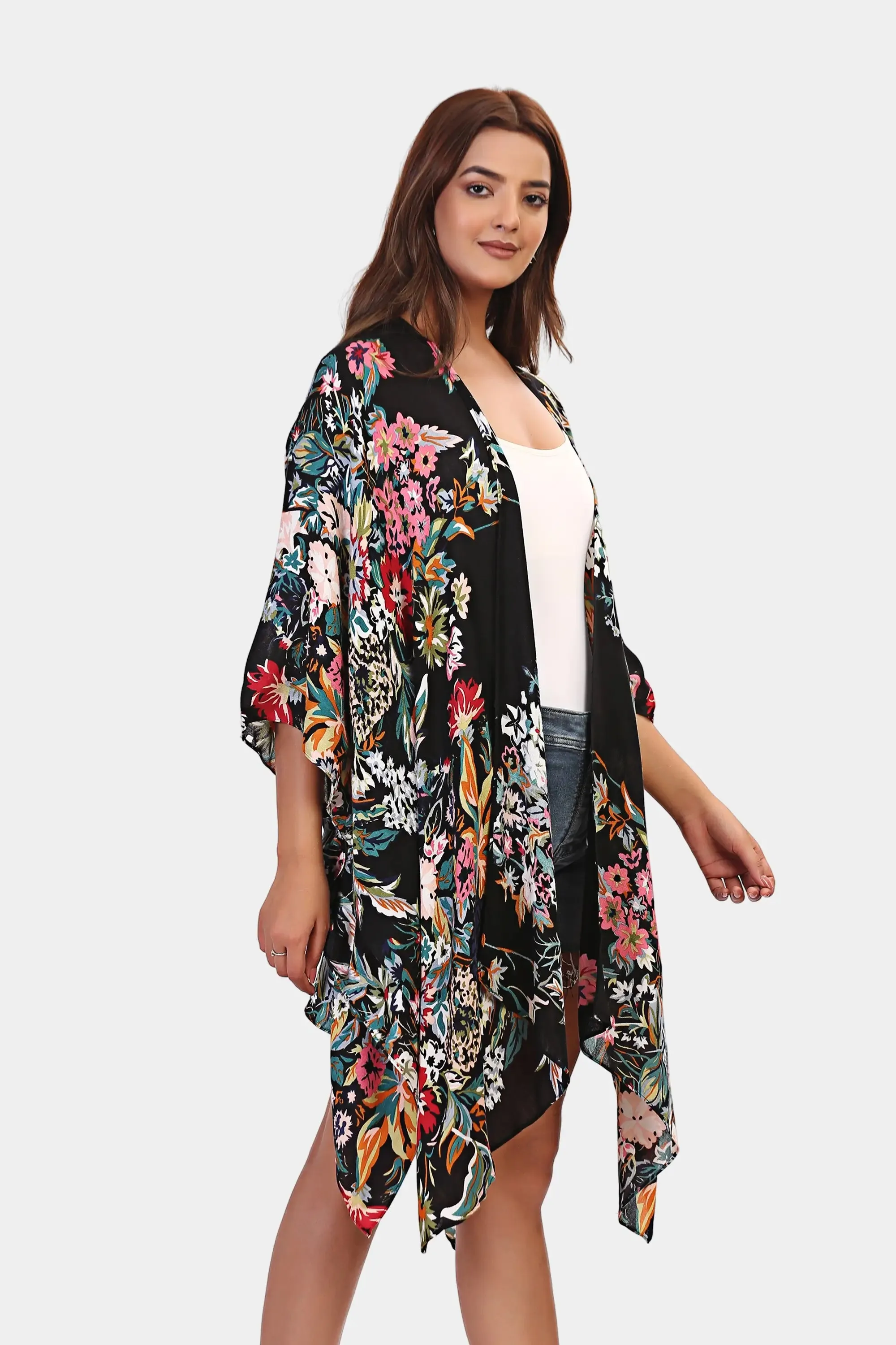 Flowy Floral Kimono