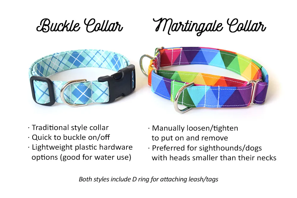 Gray, Blue & Red Geometric Triangles Dog Collar