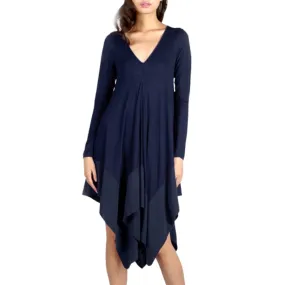 Handkerchief Long Sleeve Dress