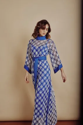 High-neck long dress