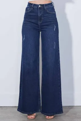 High Waist Extra Wide Leg Premium Denim