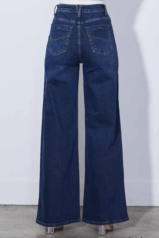 High Waist Extra Wide Leg Premium Denim