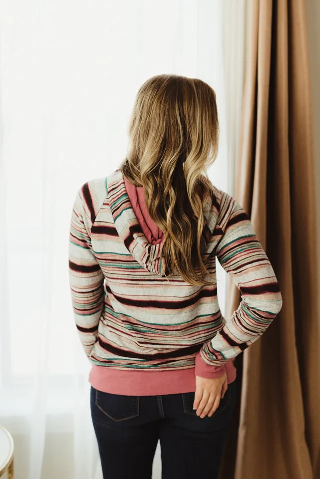 Horizontal Stripe Hoodie