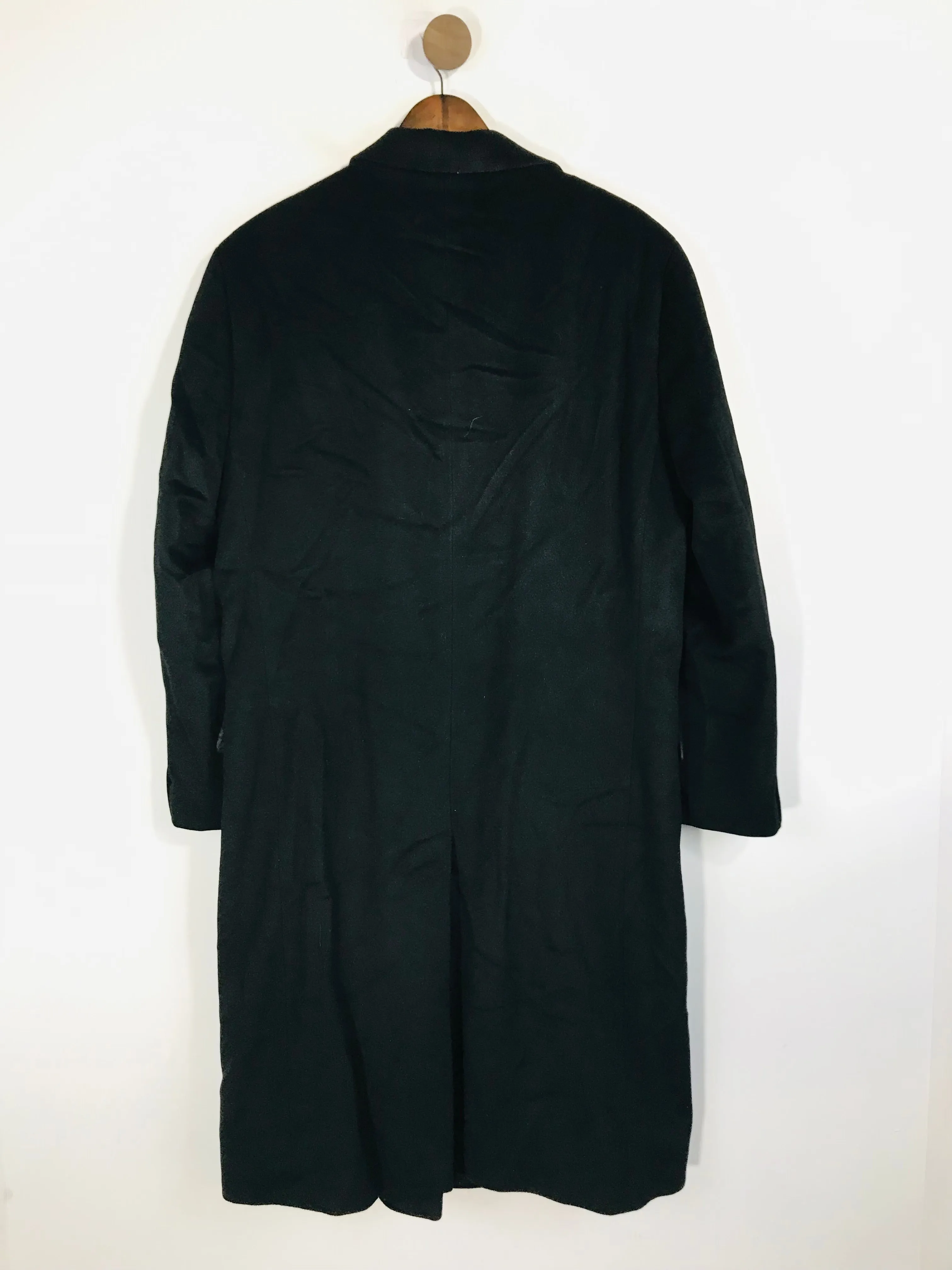 Hugo Boss Men's Wool Smart Long Overcoat | 54 | Black