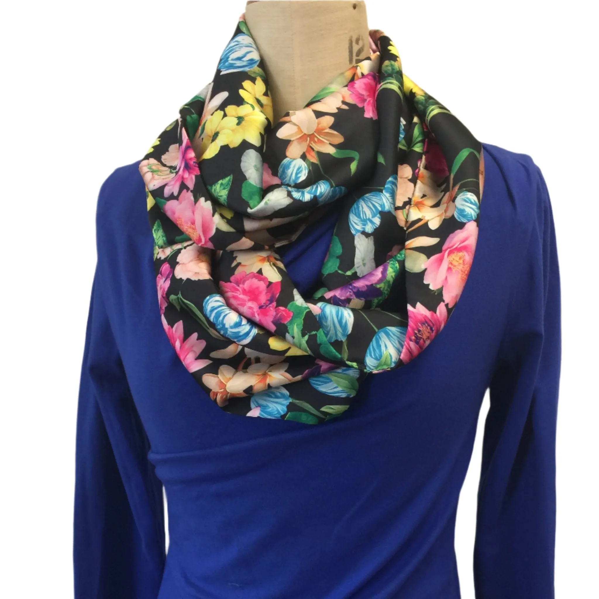 Infinity scarf,Multi Print Flawer Infinity  Scarf