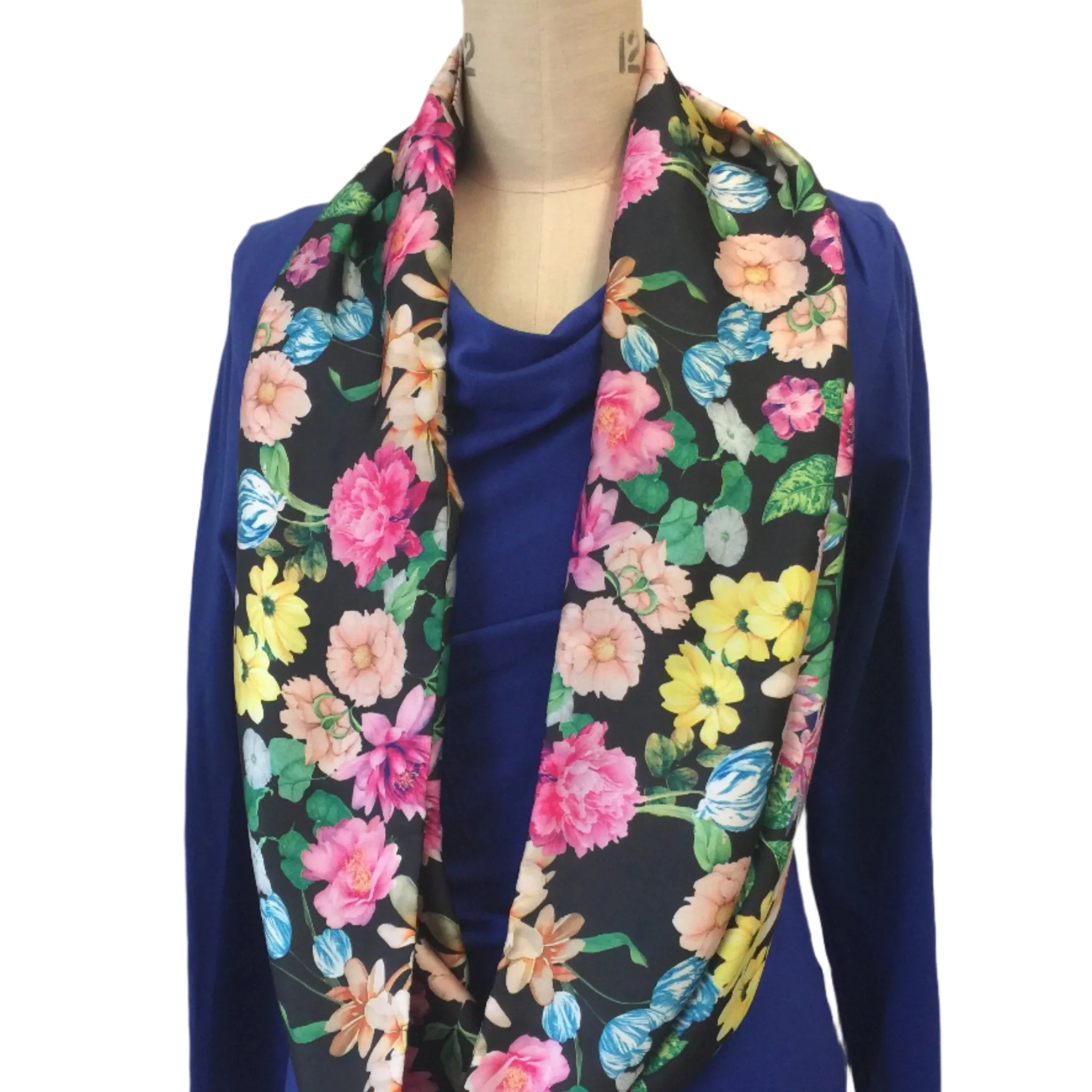 Infinity scarf,Multi Print Flawer Infinity  Scarf