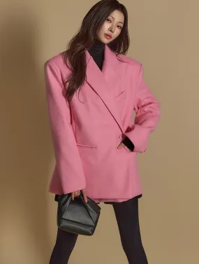 J2605 One Button Quilted Jacket