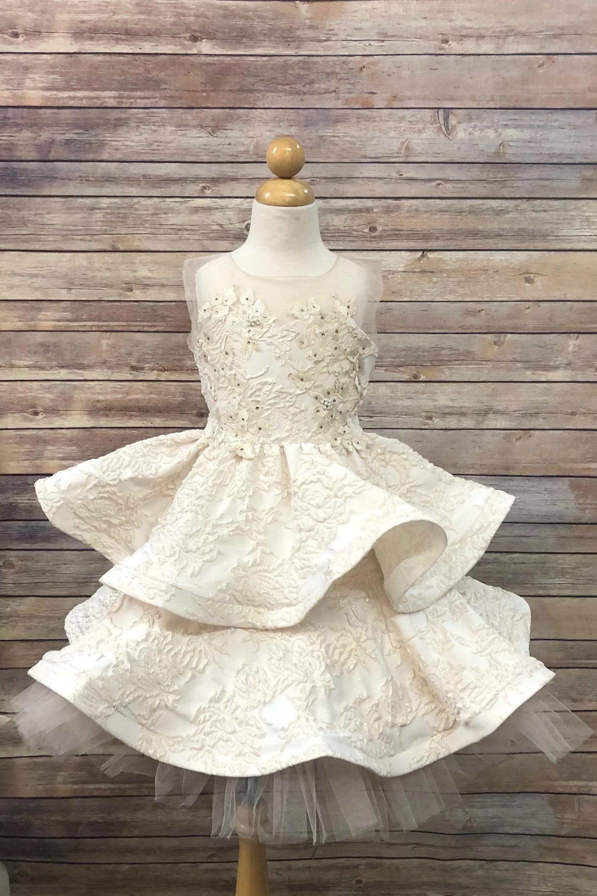 Jacquard Double Layer Skirt
