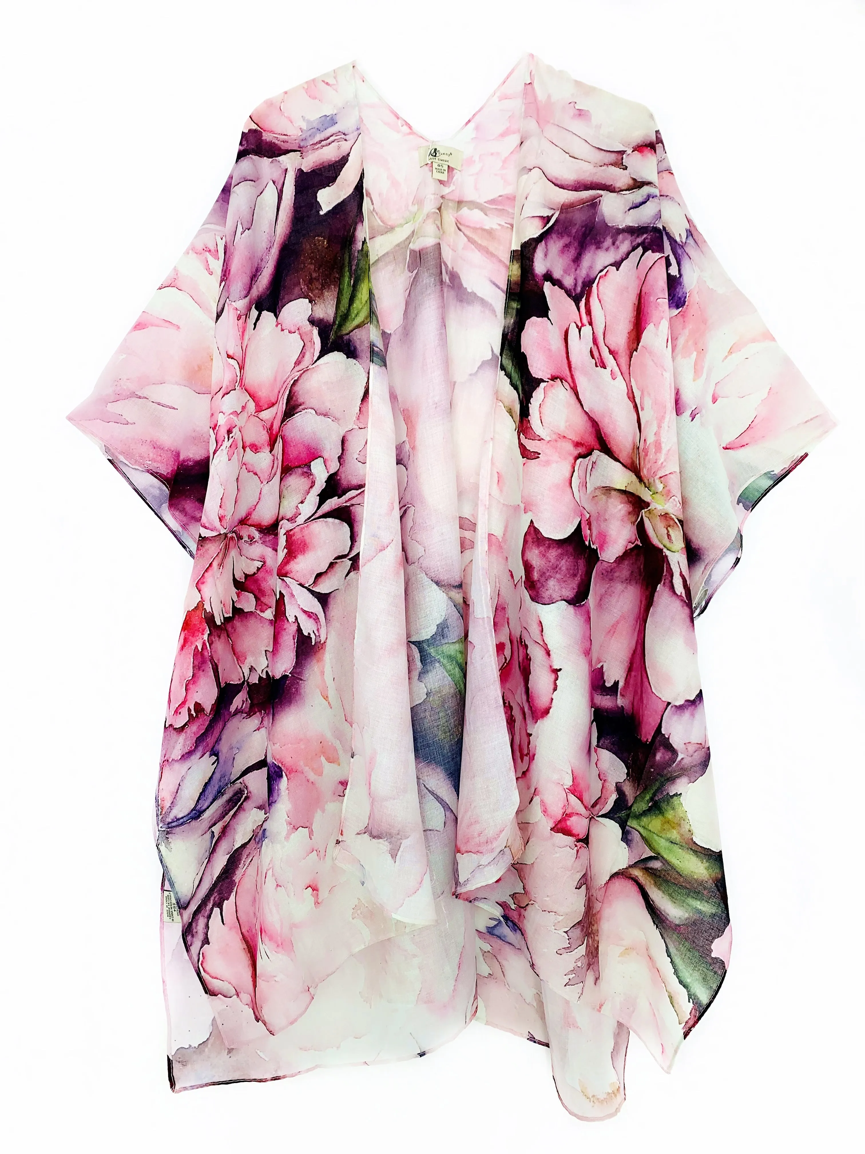 JC062642 Peony Floral Kimono