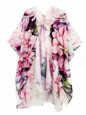 JC062642 Peony Floral Kimono