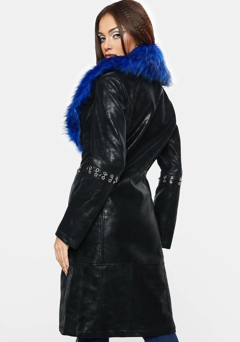 Jewel Of Jersey Faux Fur Jacket