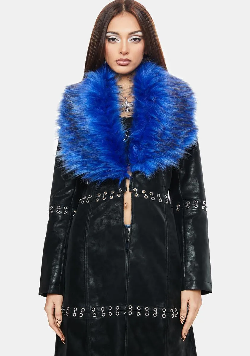 Jewel Of Jersey Faux Fur Jacket