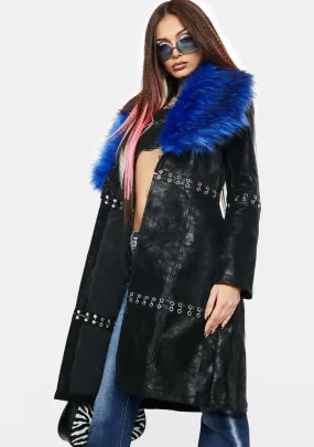 Jewel Of Jersey Faux Fur Jacket