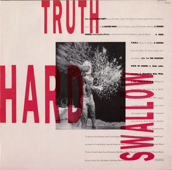 Karen Finley - The Truth Is Hard To Swallow (LP, Album) (NM or M-)