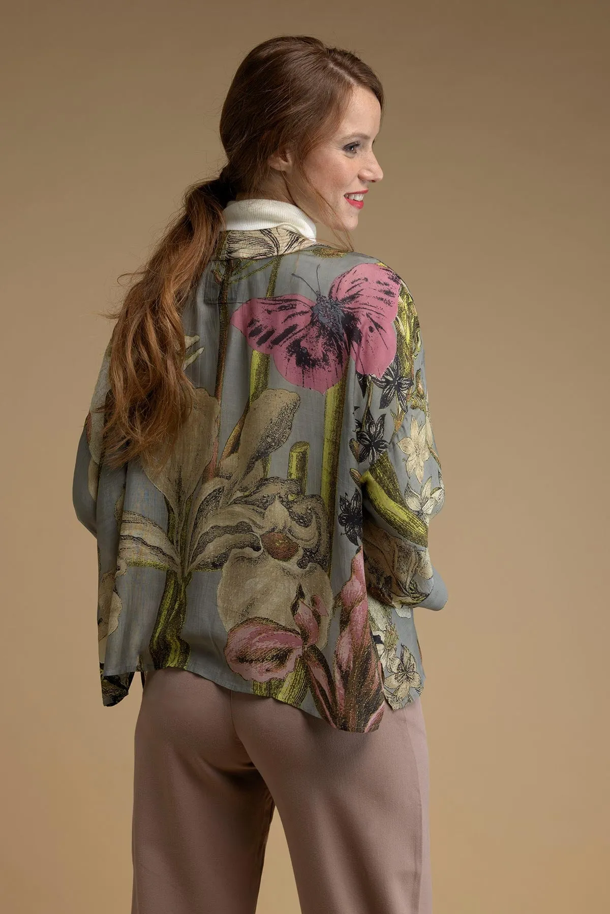 KEW Iris Grey Kimono