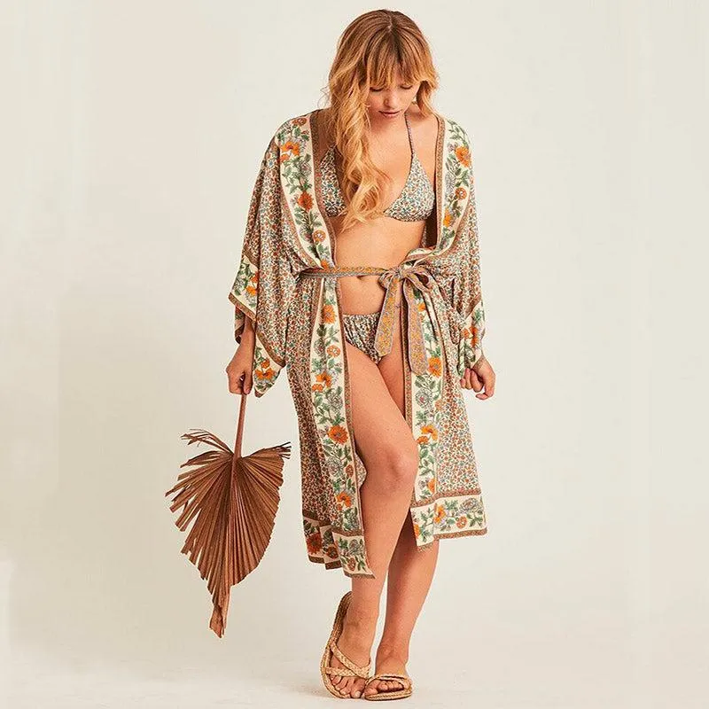 Kimono Court Fleuri