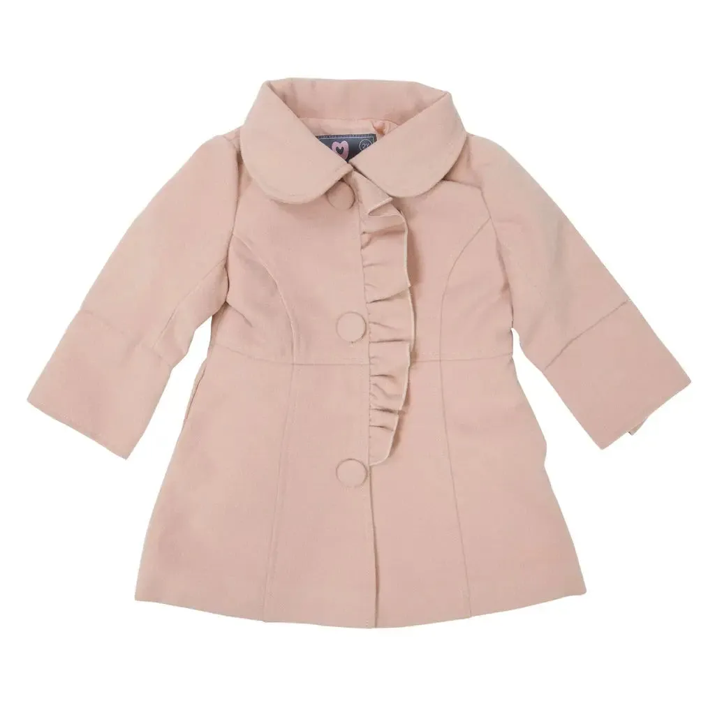 Korango - SOC002PP - Pink Frill Overcoat