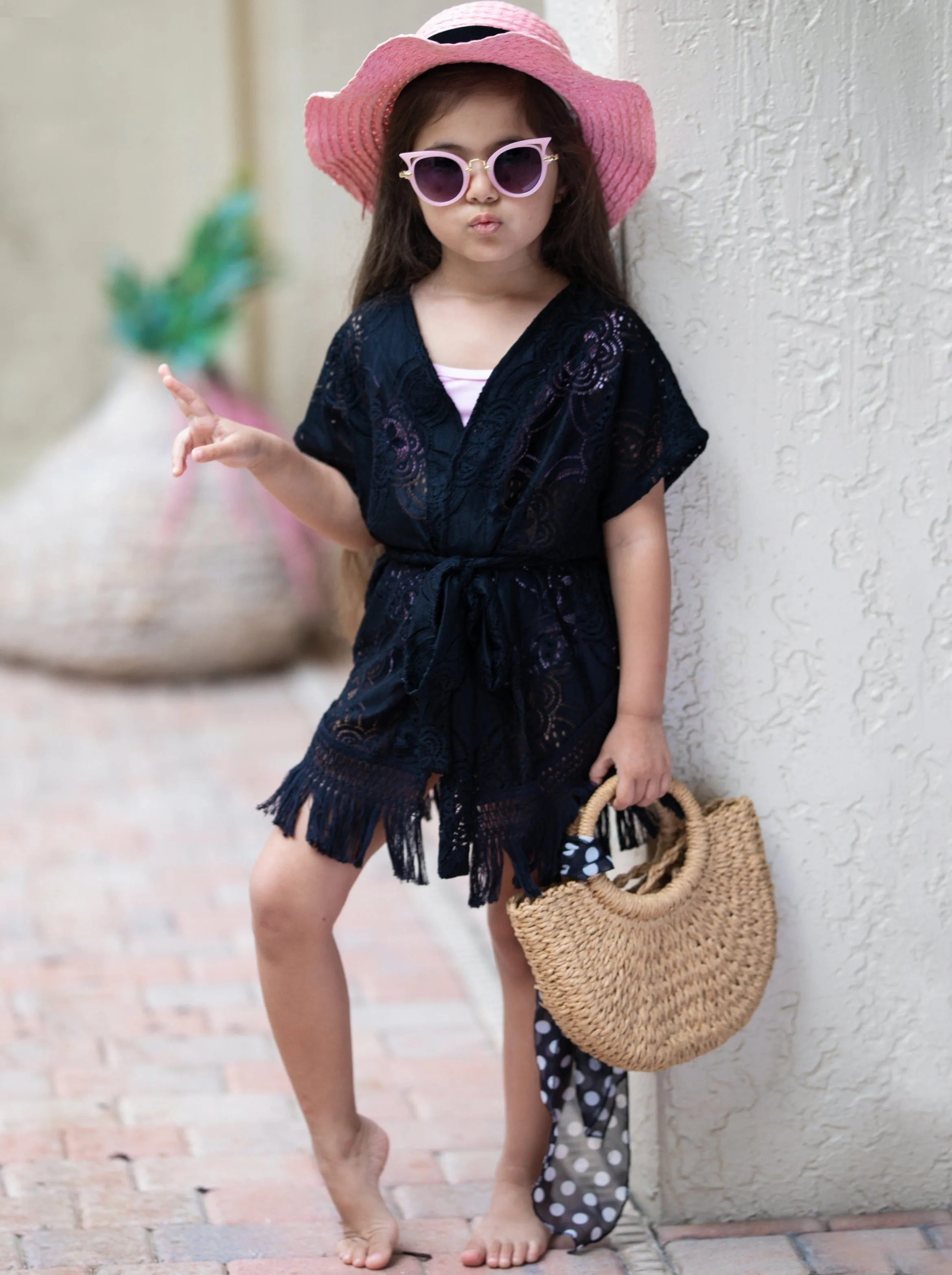 Lacey Lady Swim Cover-Up Kimono
