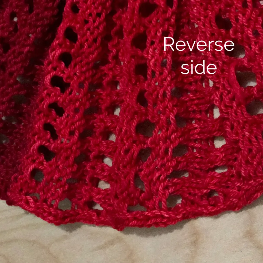 Large Double Eyelet Infinity Scarf Pattern