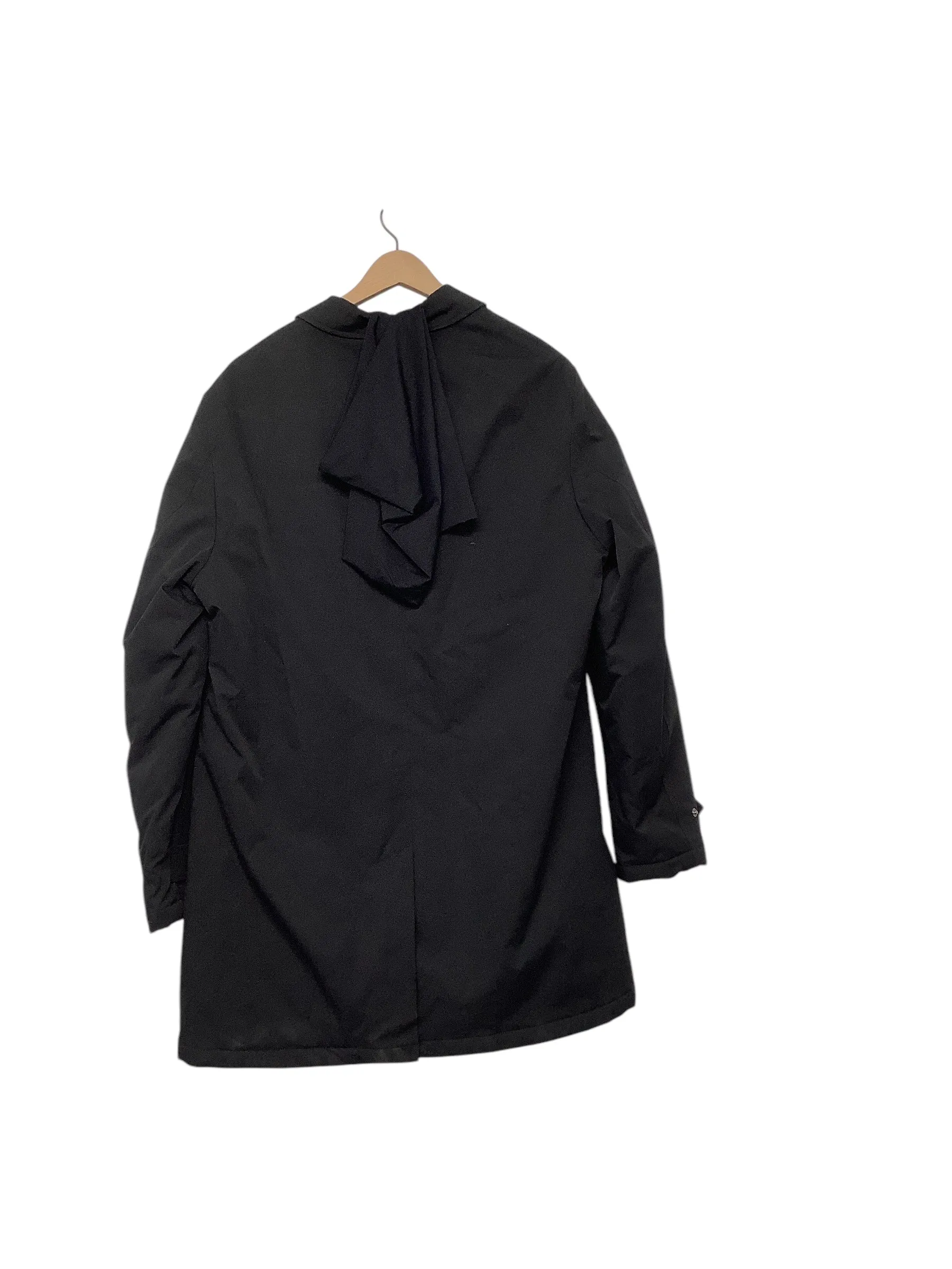 Lauren Ralph Lauren Mens Overcoat Coat 44R Black Water Resistant Solid