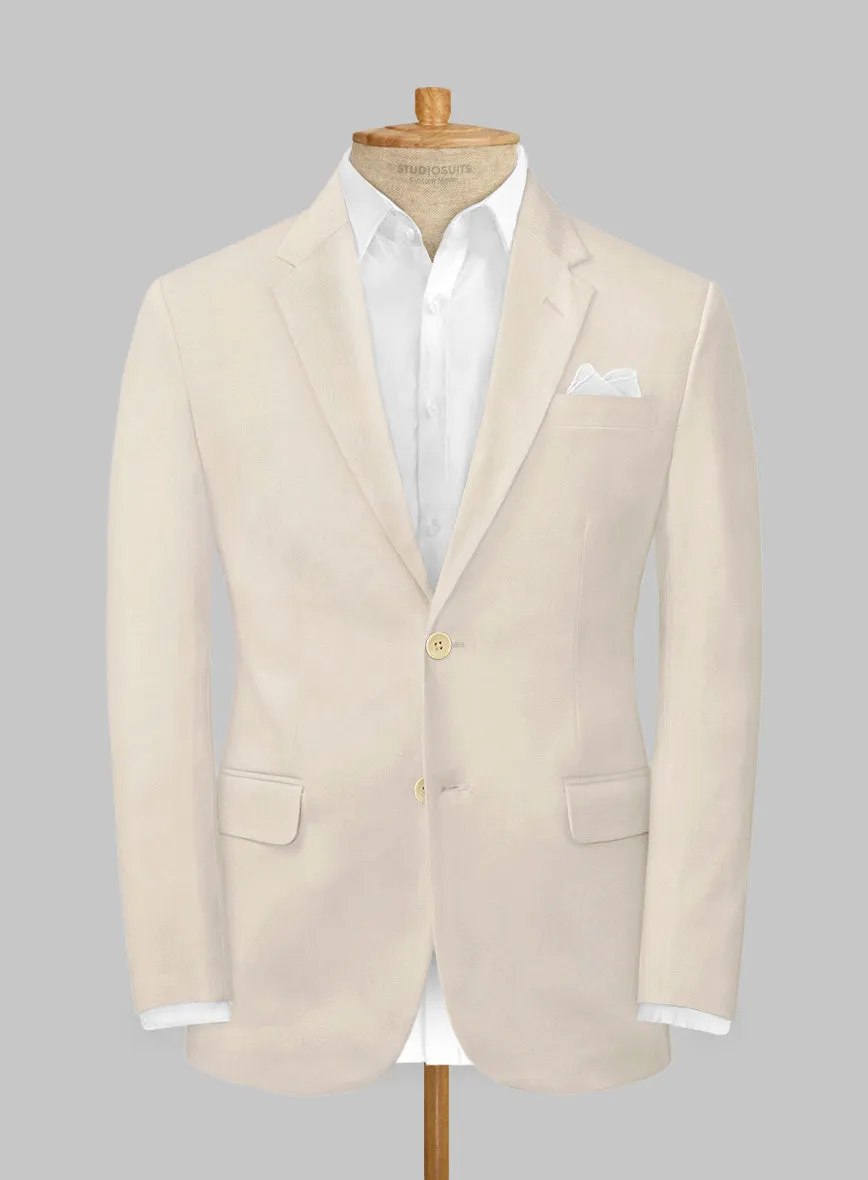 Light Khaki Stretch Chino Jacket
