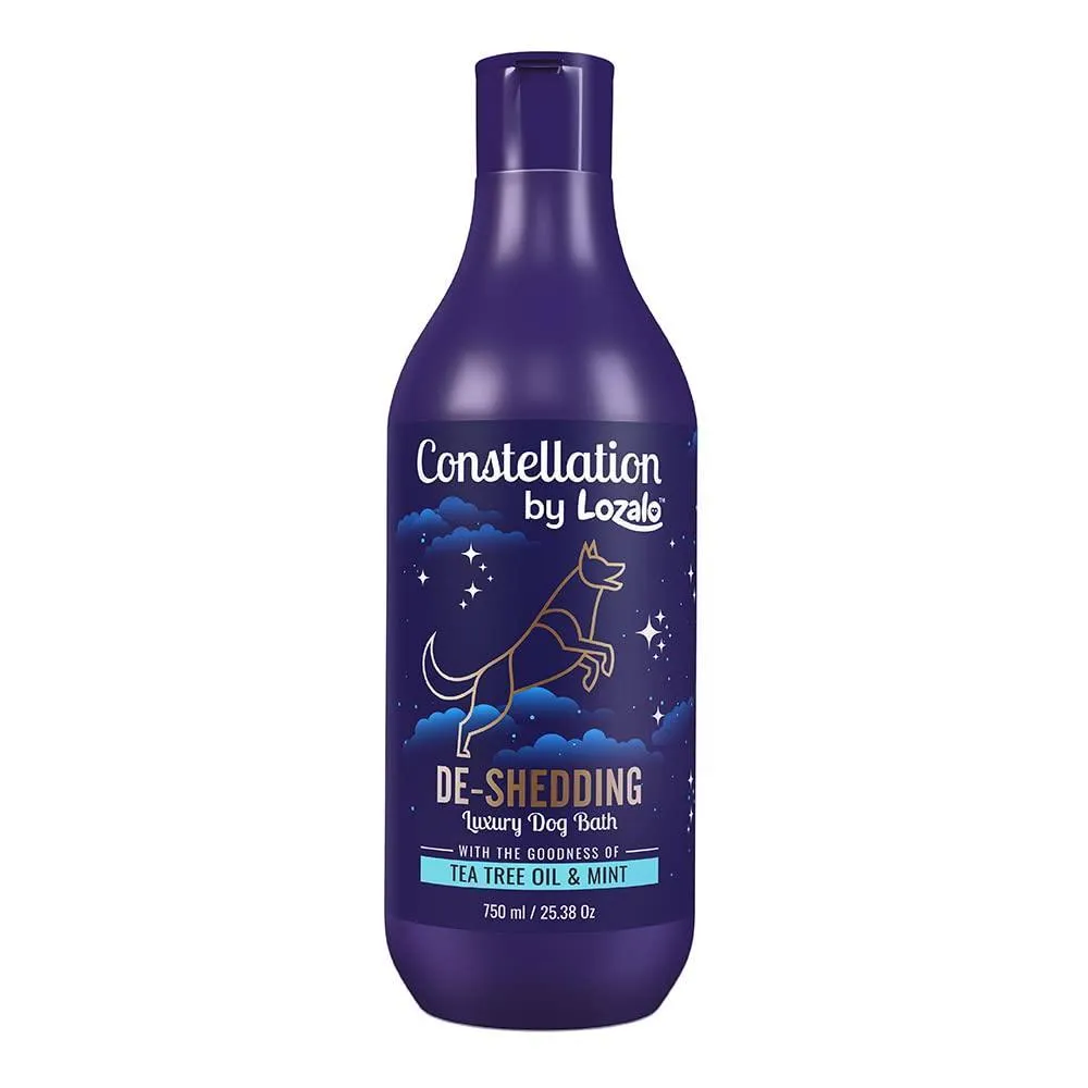 Lozalo Constellation De-Shedding Tea Tree Oil and Mint Shampoo for Dogs