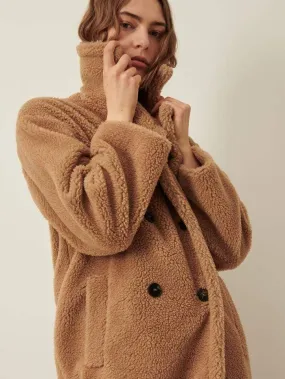 Marella PERAK Camel Teddy Bear Coat 39060118 002