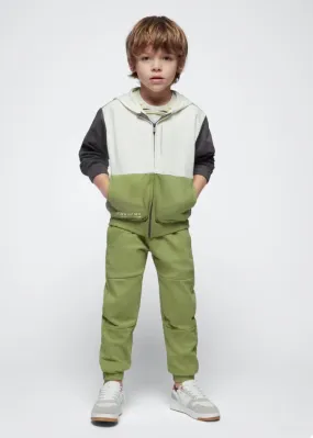 Mayoral Cotton Joggers in Light Green: Size 3 to 9 Years