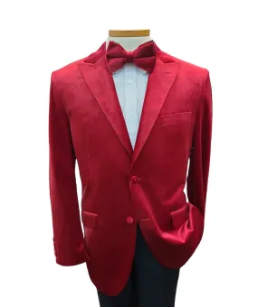 Mazari Micro Velour Sport jacket with Bow Tie