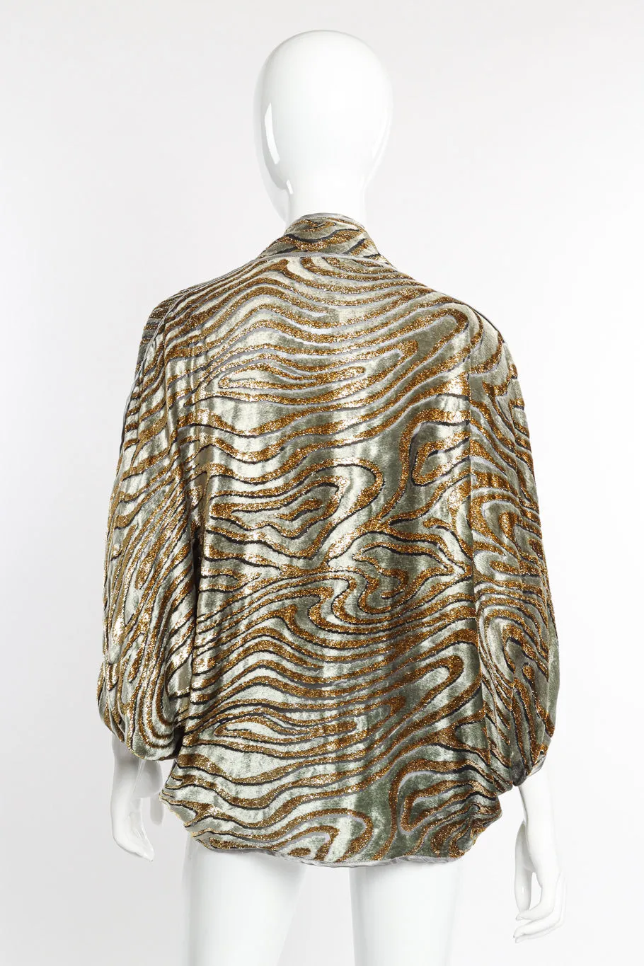 Metallic Burnout Jacket and Tank Set