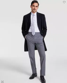Michael Kors Mens Classic fit Overcoat Coat 46 R Black Solid