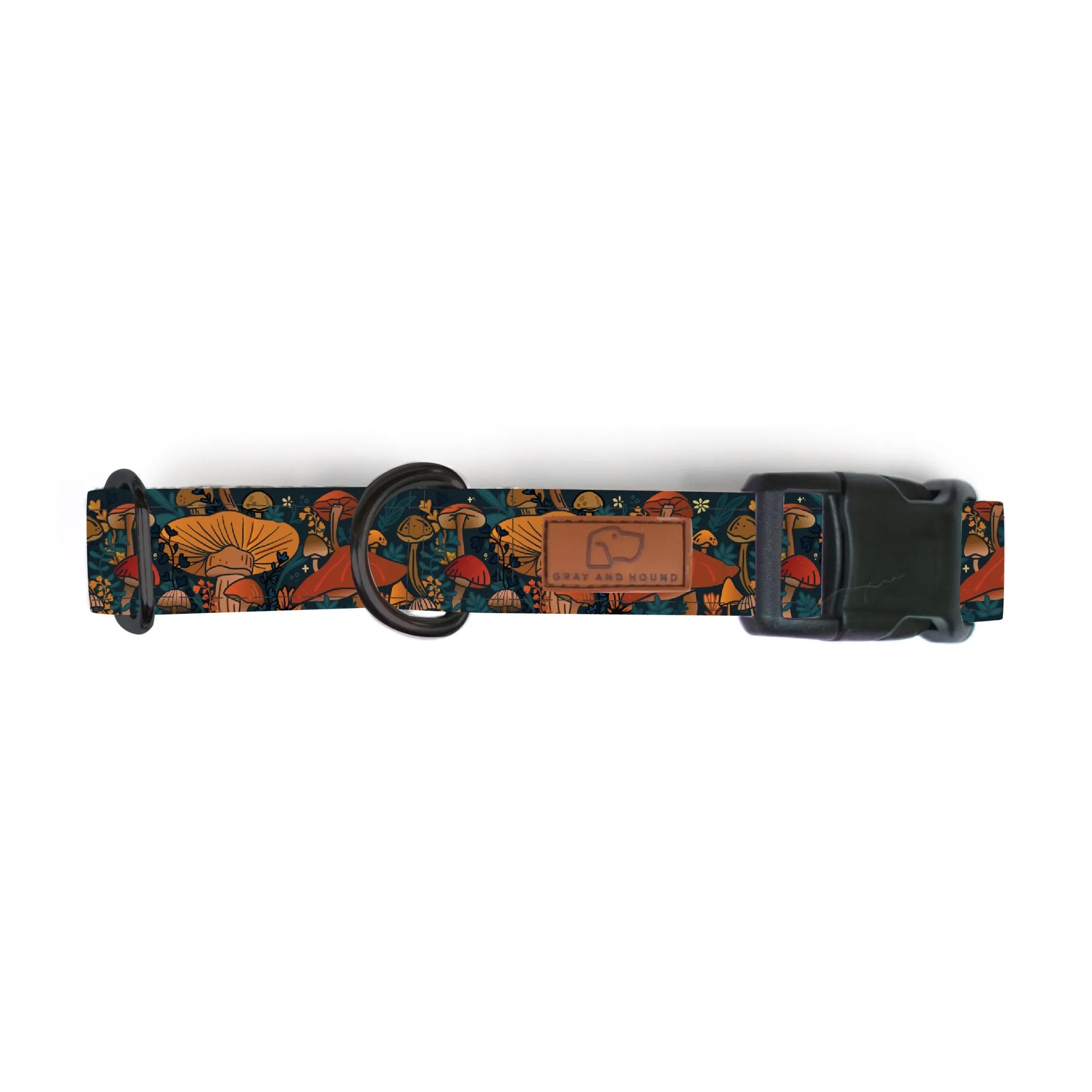 Midnight Mushroom Dog Collar