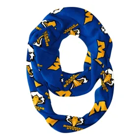 Morehead State Eagles Repeat Logo Game Day Collegiate Women Light Weight Ultra Soft Infinity Scarf by Vive La Fete