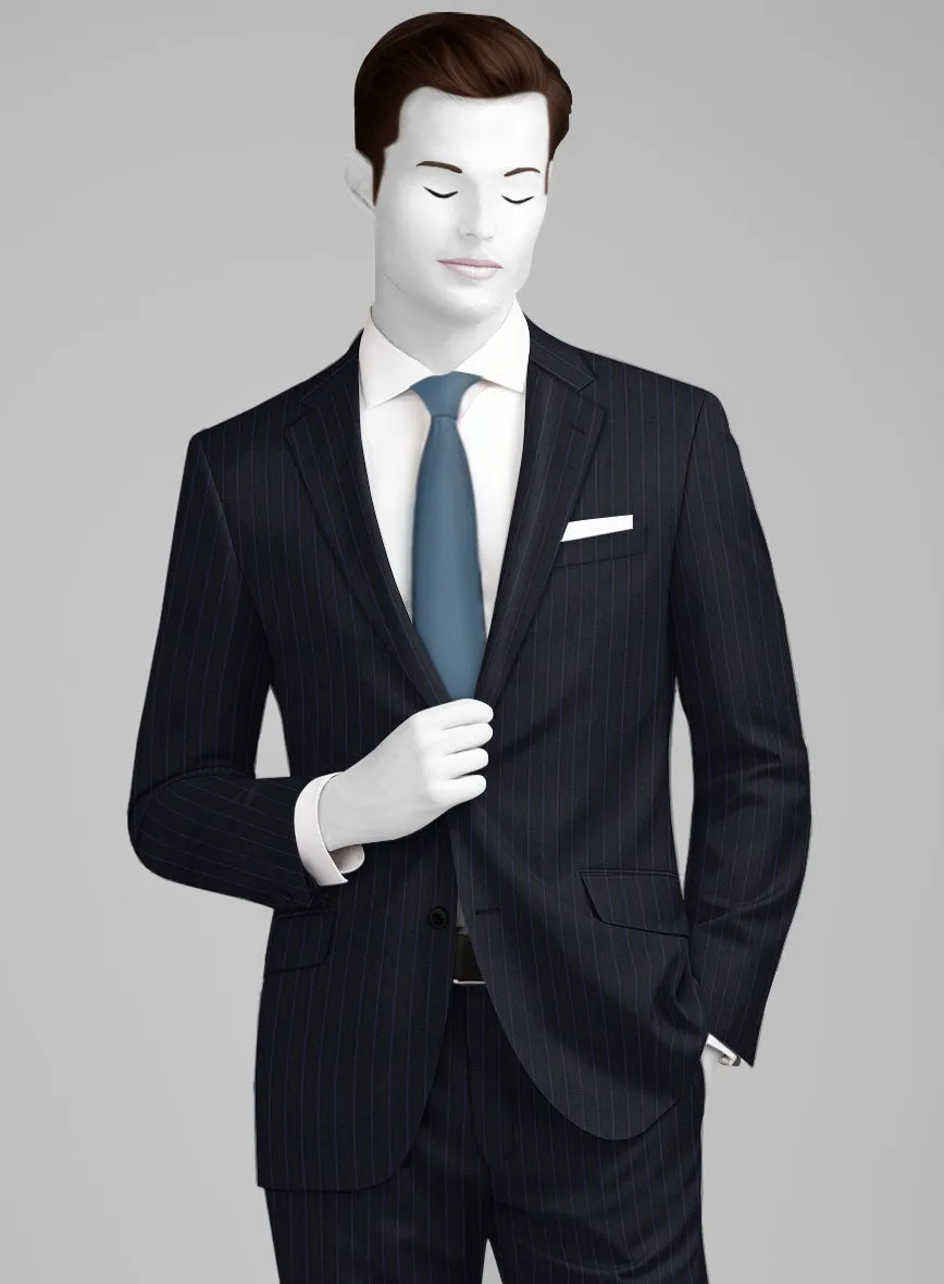 Napolean Abelino Stripe Dark Blue Wool Jacket