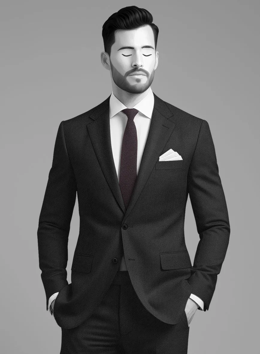Napolean Cavalry Twill Black Wool Jacket