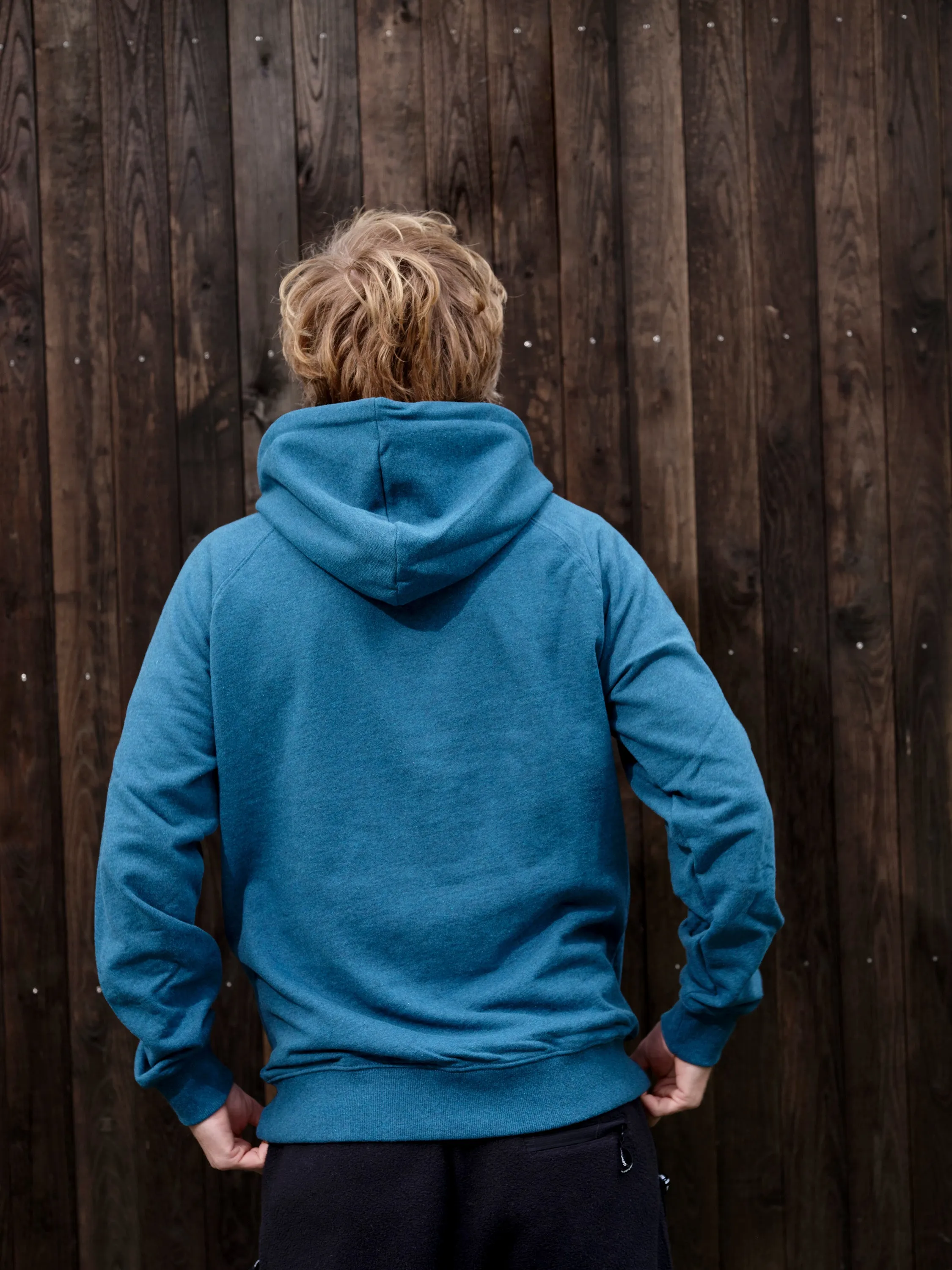 New Mountain Hoodie Petrol-blue