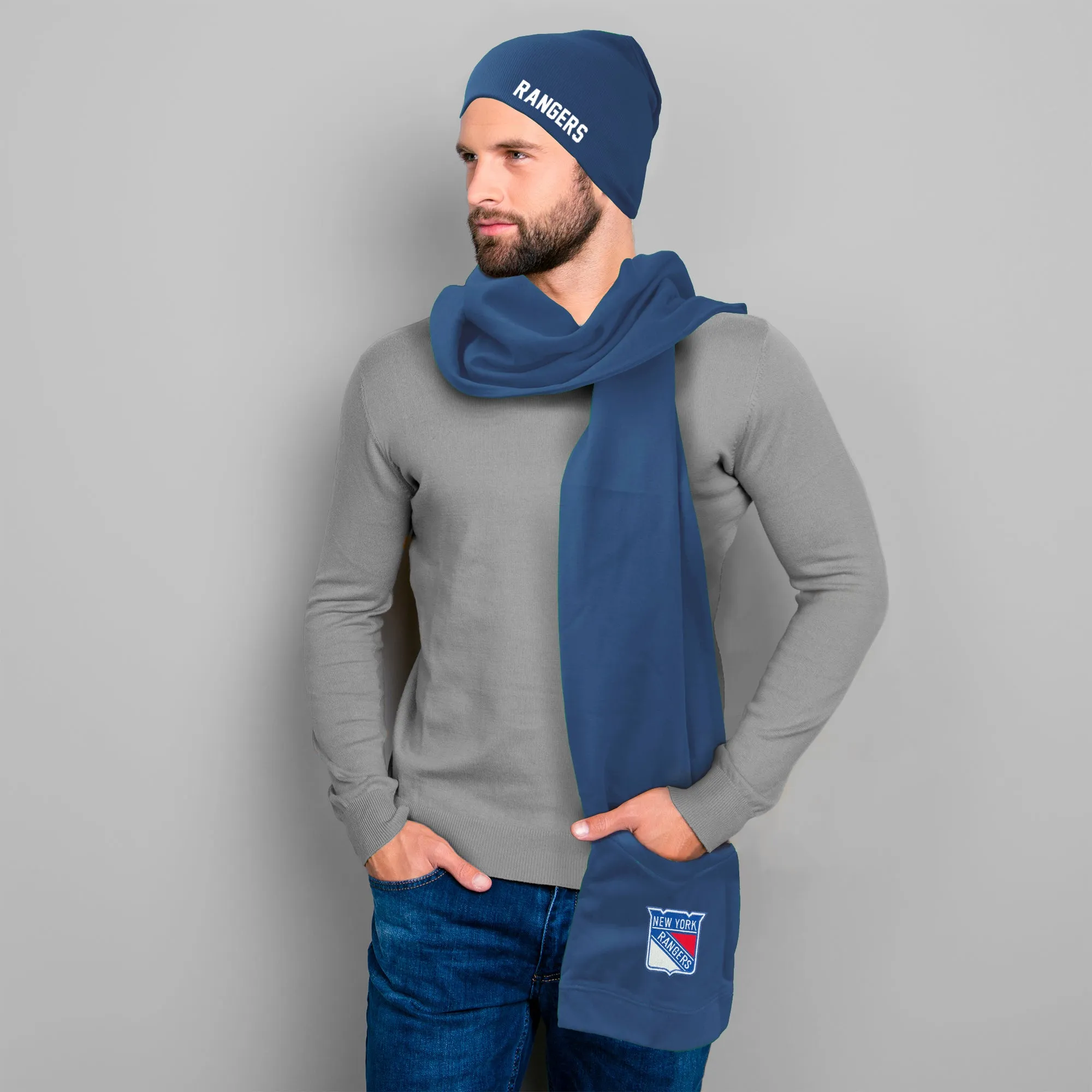 New York Rangers Jimmy Bean 4 in 1 Scarf