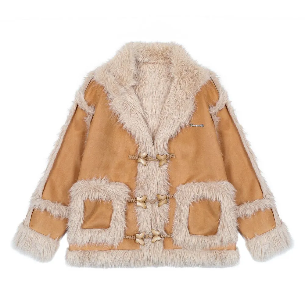 【NOW TREND】 Fur Collar Pocket Coat