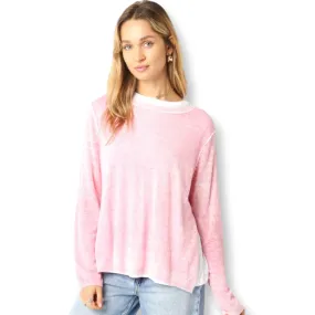 Olivaceous Double Layer Sweater Pink